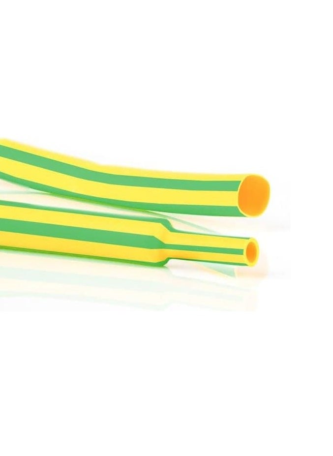 RACO Heat Shrink Sleeve Tube For Wrap Cable Wire Insulation 1 Meter Length Yellow green  - Image 1