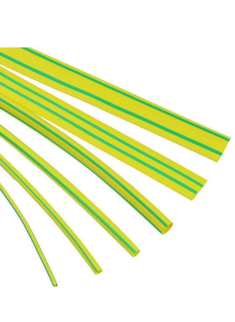 RACO Heat Shrink Sleeve Tube For Wrap Cable Wire Insulation 1 Meter Length Yellow green  - Image 2