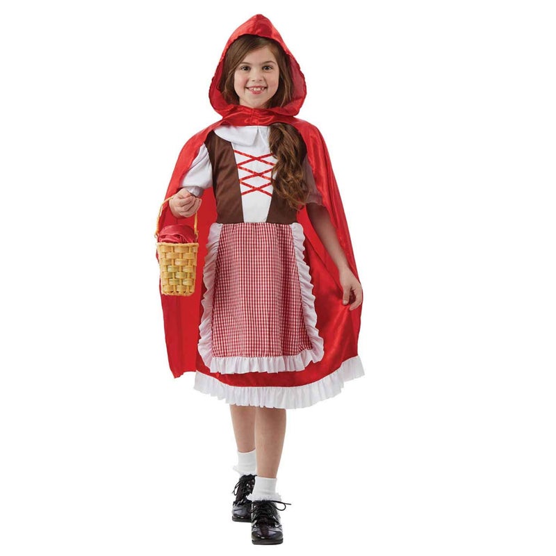 Fun Shack Little Red Hood Costume Kids Fairytale Character Halloween Childrens World Book Day Costumes For Girls Medium - Image 2