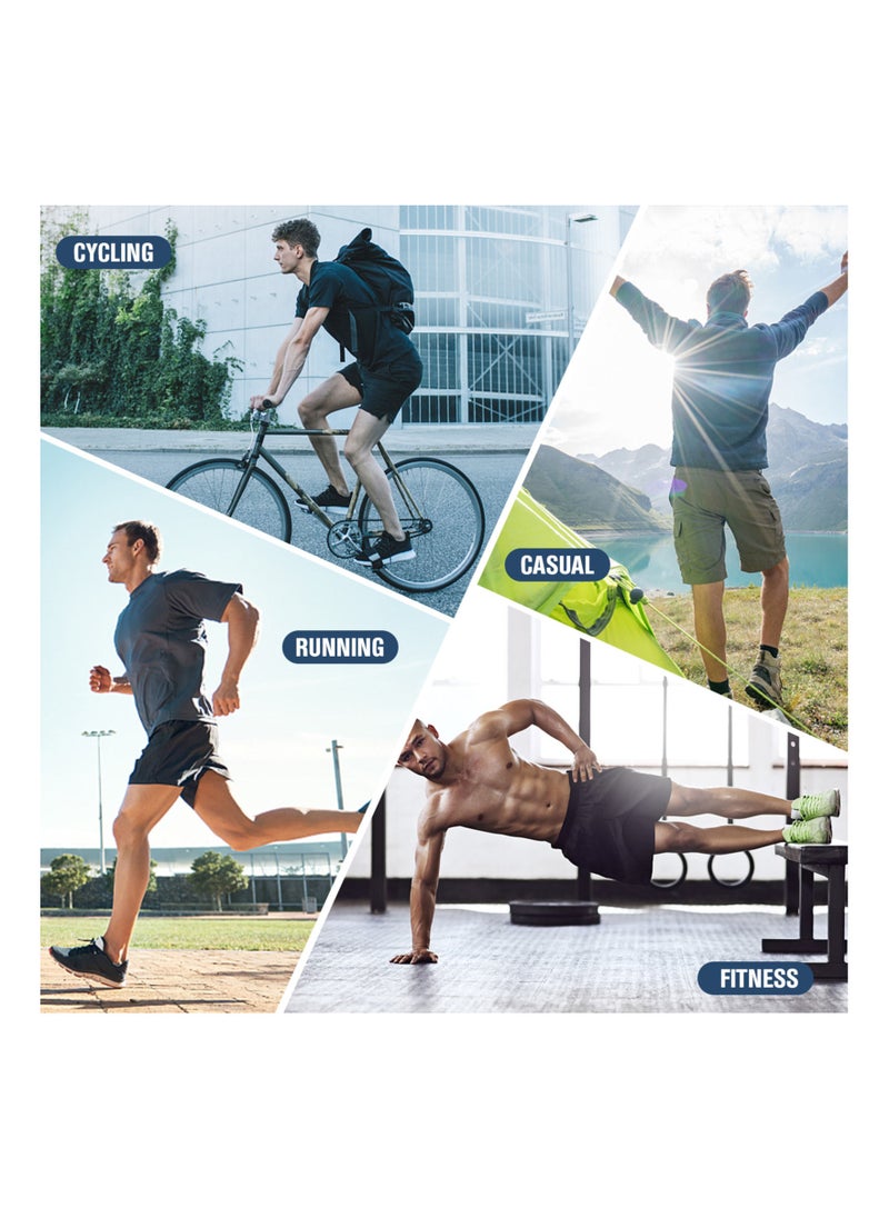 Generic - Men 2 in 1 Running Shorts High Waist Athletic Shorts Sport Shorts Workout Shorts with Pockets for Gym Jogging Tennis S - Image 1