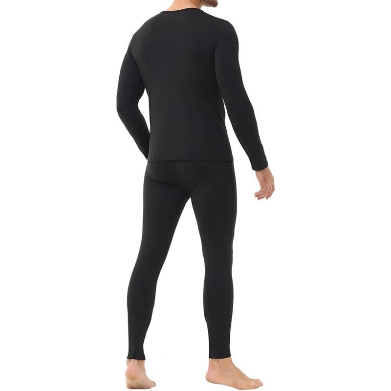 men Thermal Underwear Set, Thermal Base Layer Long Sleeve Compression sleepwear, Thermal Long Johns Top and Bottom Pajama Set, Cycling, Skiing, Training, Hiking, Outdoor Sports - Image 5