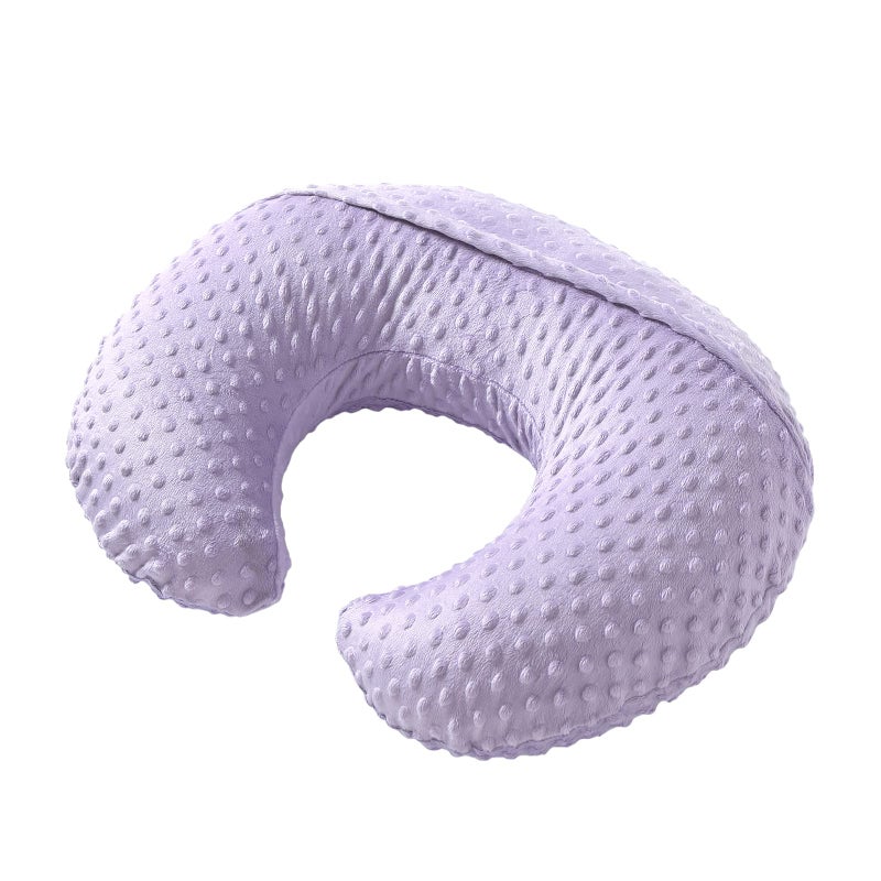 Aullar Pillowcase for Nursing Pillow and Positioner for Breastfeeding and Bottle Feeding, Propping Baby, Tummy Time, Baby Sitting Support, Awake-Time Support, Pillow Cover Only (Orchid) - Image 4