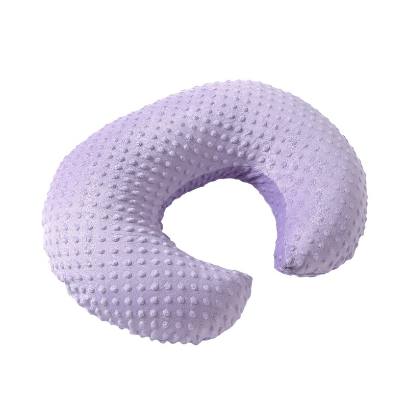 Aullar Pillowcase for Nursing Pillow and Positioner for Breastfeeding and Bottle Feeding, Propping Baby, Tummy Time, Baby Sitting Support, Awake-Time Support, Pillow Cover Only (Orchid) - Image 1