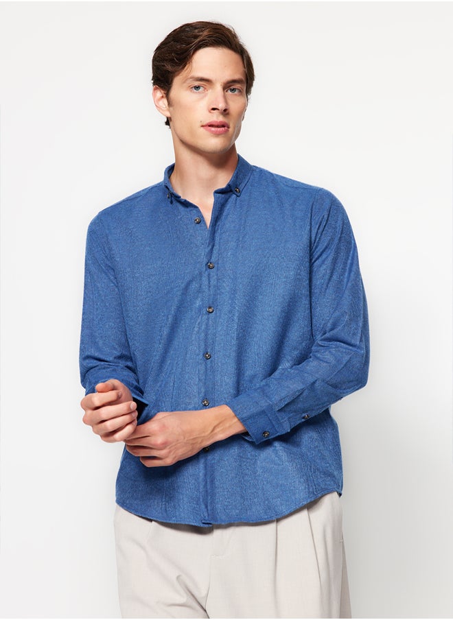 trendyol - Man Shirt Indigo - Image 1