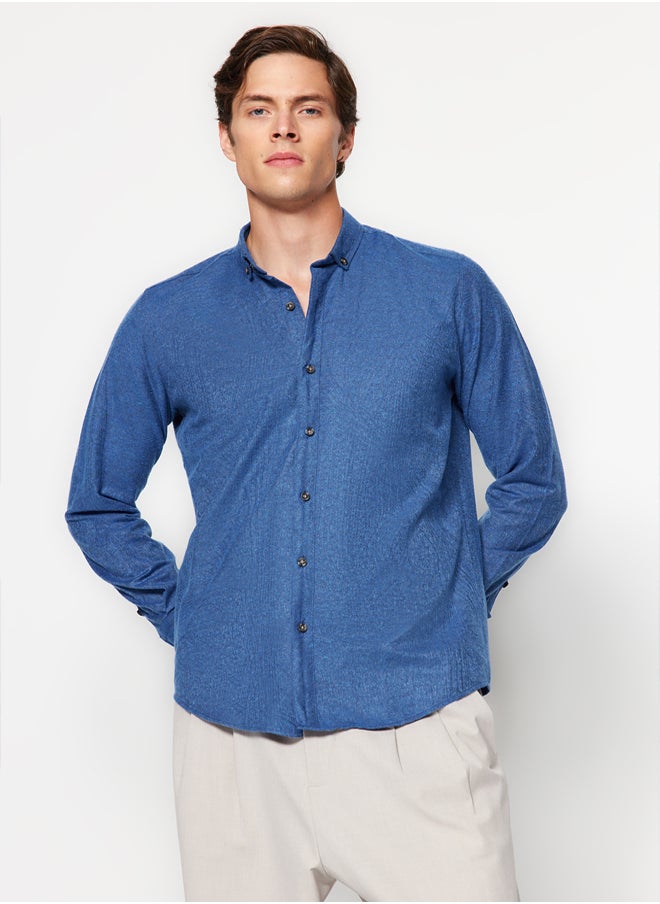 trendyol - Man Shirt Indigo - Image 1