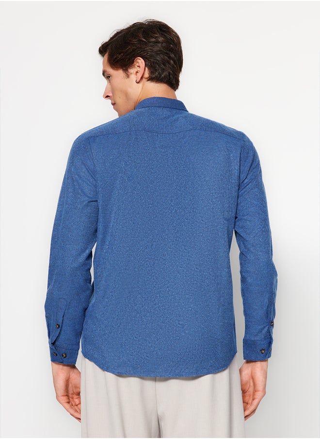 trendyol - Man Shirt Indigo - Image 1