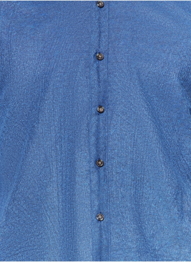 trendyol - Man Shirt Indigo - Image 1