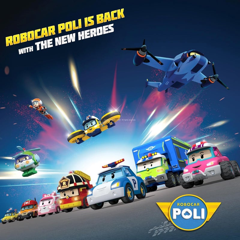 Robocar Poli DIE-CAST Amber Ambulance – Metal Vehicle Toy for Role-Play and STEM Preschool Learning, Gifts for Boys & Girls Ages 3-9 - Image 3