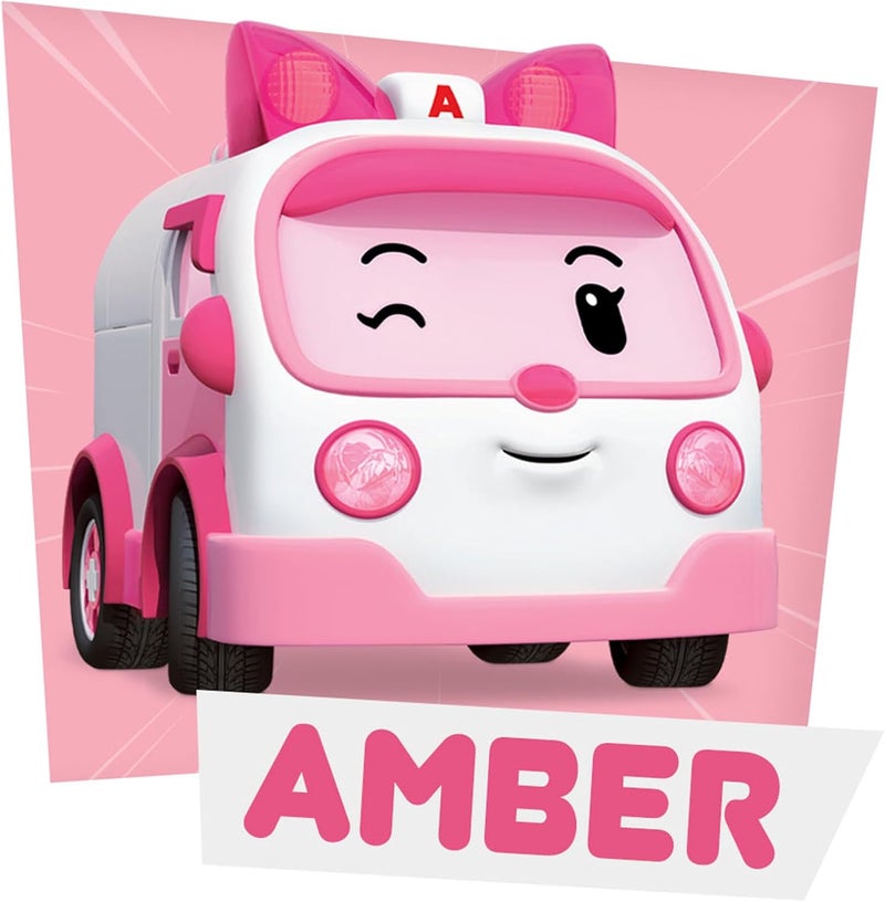 Robocar Poli DIE-CAST Amber Ambulance – Metal Vehicle Toy for Role-Play and STEM Preschool Learning, Gifts for Boys & Girls Ages 3-9 - Image 2