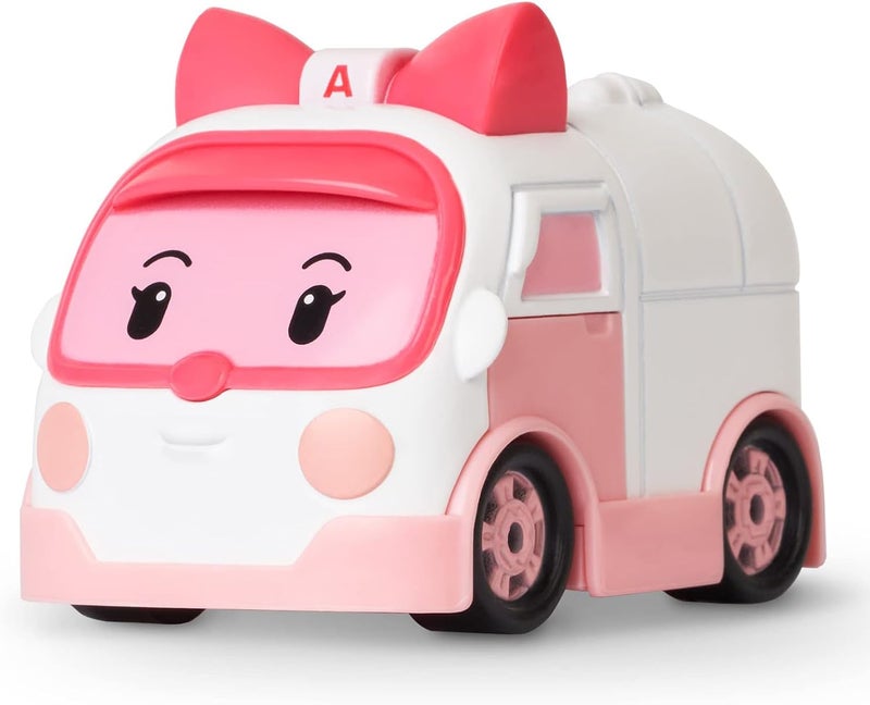 Robocar Poli DIE-CAST Amber Ambulance – Metal Vehicle Toy for Role-Play and STEM Preschool Learning, Gifts for Boys & Girls Ages 3-9 - Image 1