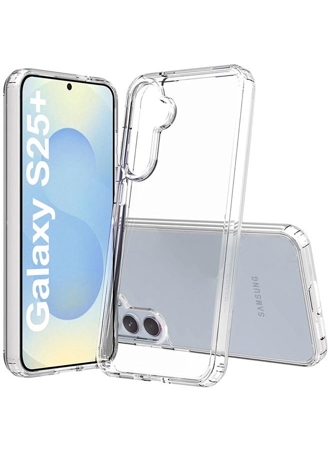 Tersely Hybrid Clear Crystal Case Compatible with Samsung Galaxy S25 Plus - TPU + Polycarbonate Technology, Anti-Yellowing, Protective Case, Shockproof Bumper Cover - Image 1