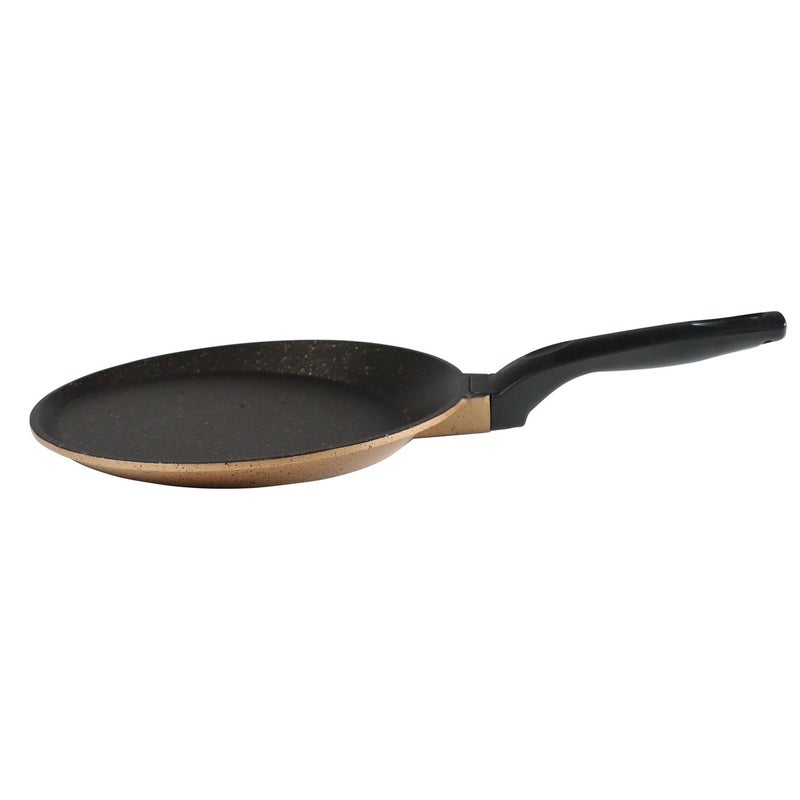 Serenk Non-Stick Crepe Pan, 22cm Dosa Tawa with Granite Coating and Aluminum Body, Scratch and Cut Resistant, Round Baking Pan for Omelette, Tortilla, Pancake, Egg, Serenk Fun Cooking Series - Image 2