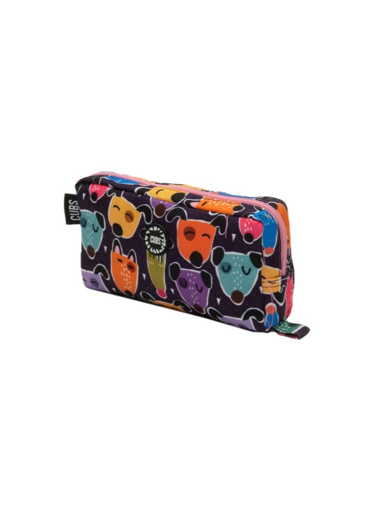 CUBS Dogs Print Waterproof pencil case pouch with zip closure - Image 2
