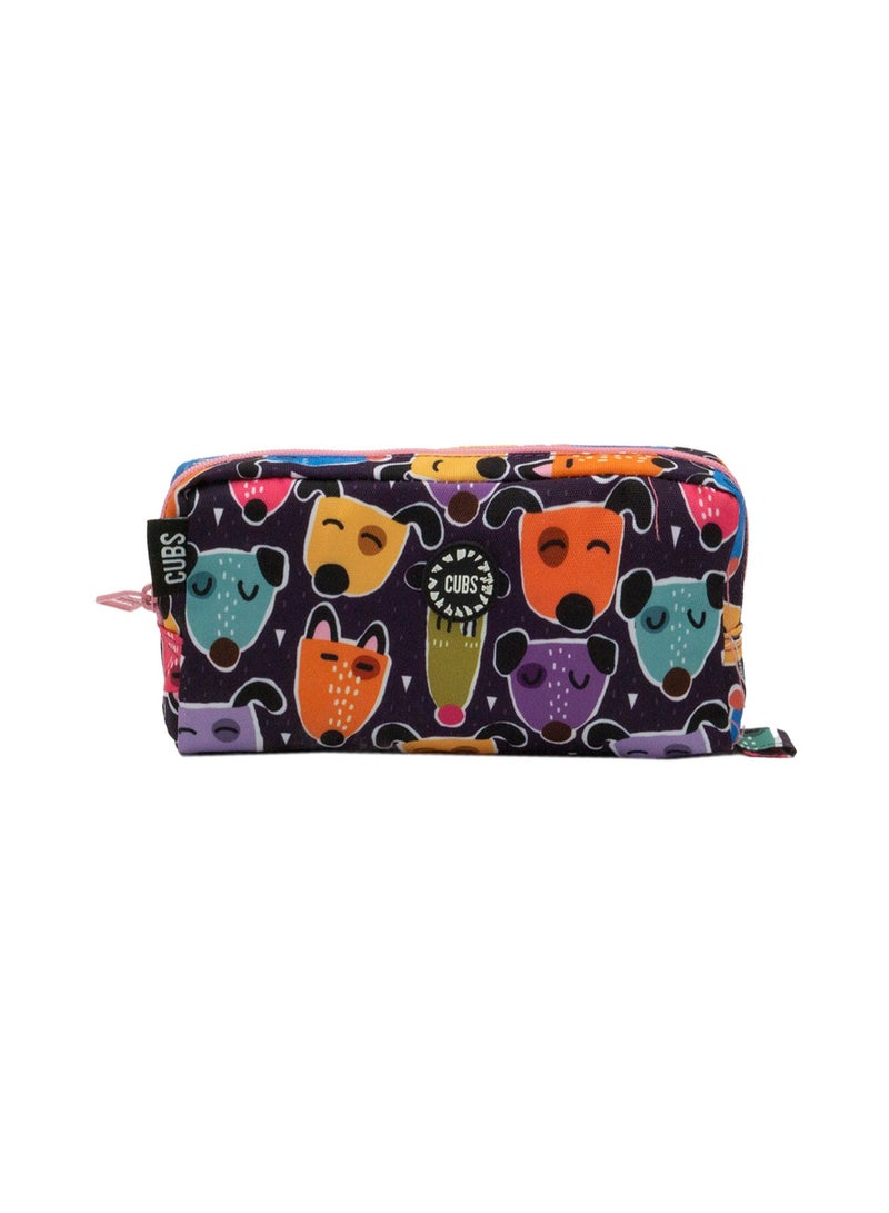 CUBS Dogs Print Waterproof pencil case pouch with zip closure - Image 3