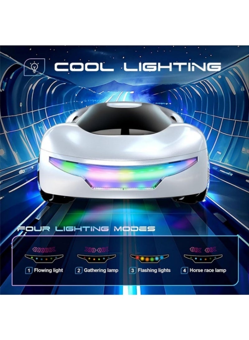 إثارة سيارة تحكم عن بعد، سيارات RC على الطرق الوعرة، مقياس 1:22، ضوء LED 2.4 جيجاهرتز، جهاز تحكم عن بعد بمستشعر للإيماءات، بطارية 1200 مللي أمبير في الساعة، سيارة كهربائية مستقبلية تعمل بالتحكم عن بعد، رش مزدوج وضبط الصوت، دوران 360 درجة، سيارة دريفت عالية السرعة تعمل بالتحكم عن بعد، سيارة دفع رباعي، سيارة لعبة، سيارة تحكم عن بعد، نوع C، سيارات ألعاب هدايا للأولاد والبنات والمراهقين (أبيض) - Image 5