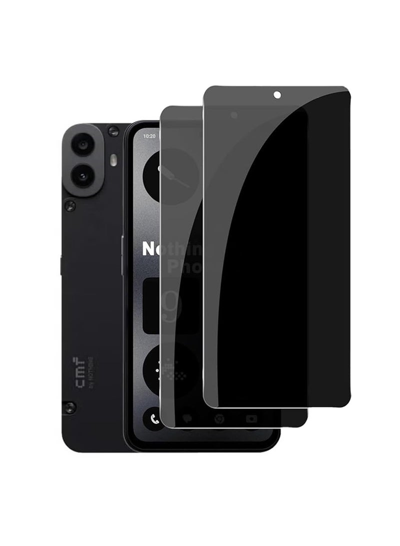 [2 Pcs] Privacy Screen Protector Compatible with Nothing CMF Phone 1 (2024) Tempered Glass, Full Coverage 9H Hardness, Anti Spy Privacy Tempered Glass for Nothing CMF Phone 1 - Image 1