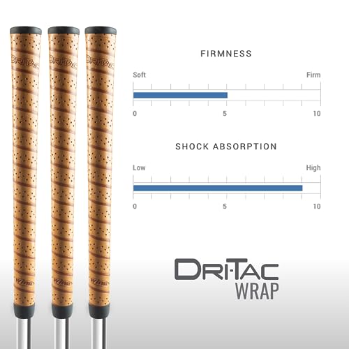 WINN DRI-TAC WRAP OVERSIZE (+1/8") Golf Grip, Classic Wrap-Style Design with Pronounced Contours for Ultimate Comfort, WinnDry Polymer for Shock Absorption, Cushion & Non-Slip, All-Weather Performance - Image 4