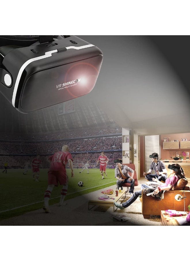 VR SHINECON VR 3D Virtual Reality Headset for Movies and Games VR Glasses Goggles Compatible with Phone & Android  - Image 5