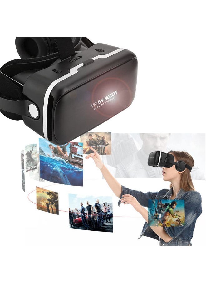 VR SHINECON VR 3D Virtual Reality Headset for Movies and Games VR Glasses Goggles Compatible with Phone & Android  - Image 4