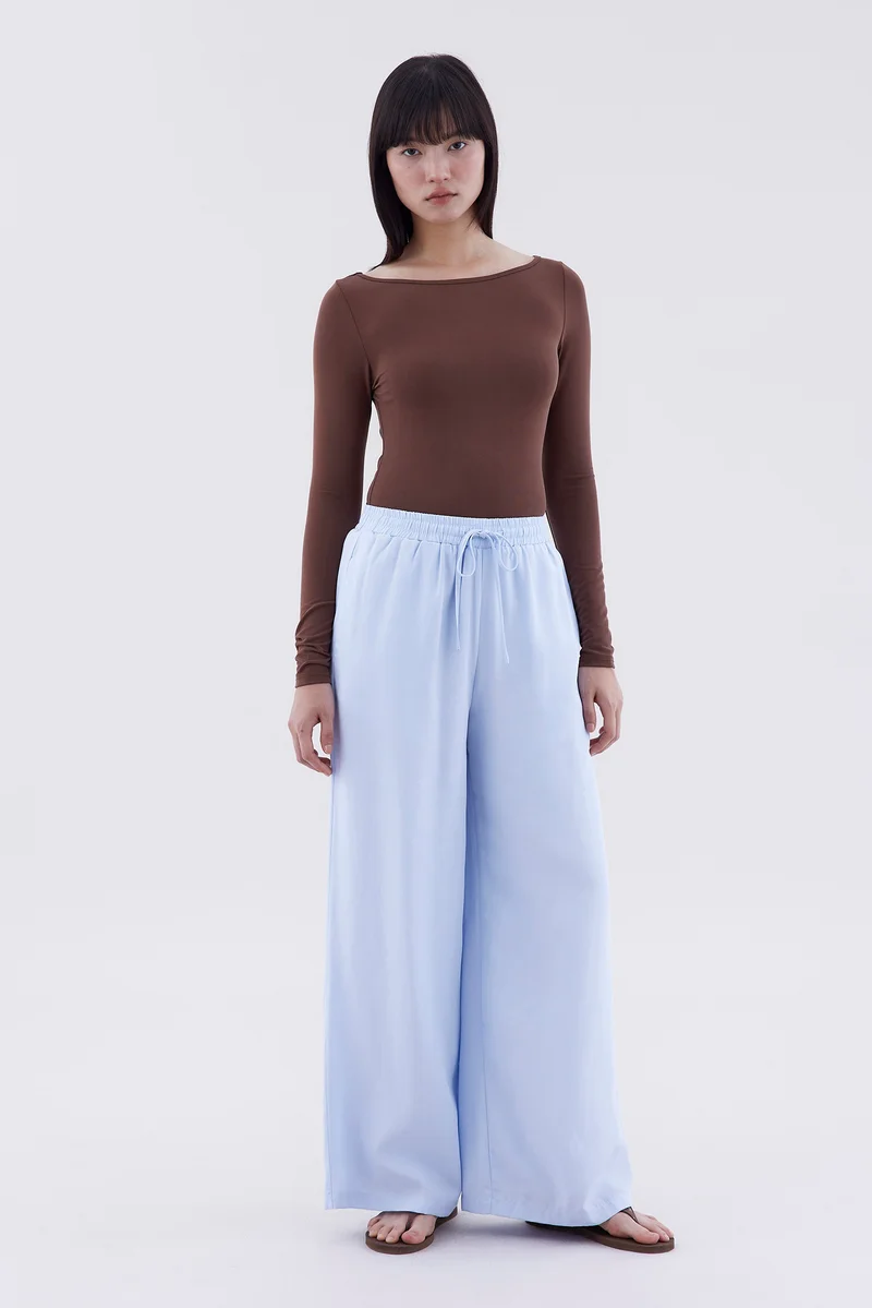 ذا اديتورز ماركت Melena High-Rise Drawstring Pants