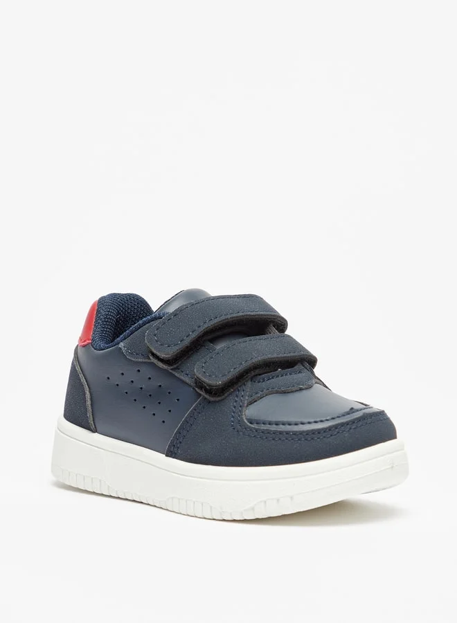 LBL by Shoexpress Boy's Paneled Sneakers with Hook and Loop Closure