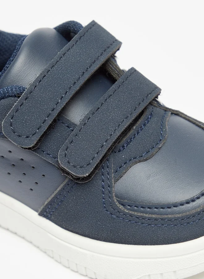 LBL by Shoexpress Boy's Paneled Sneakers with Hook and Loop Closure