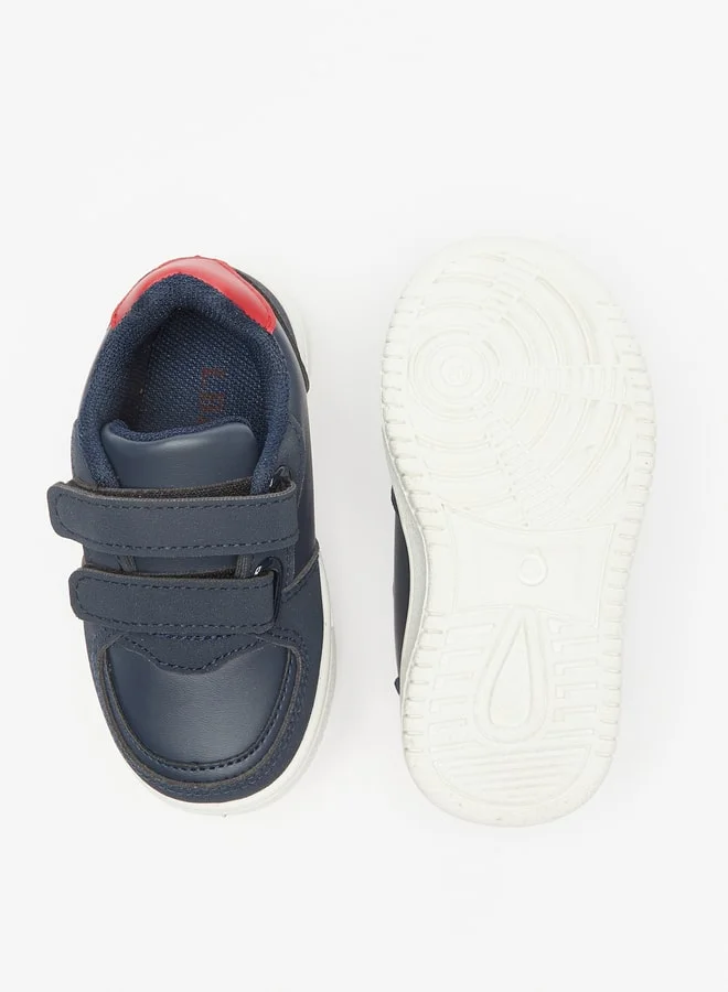 LBL by Shoexpress Boy's Paneled Sneakers with Hook and Loop Closure