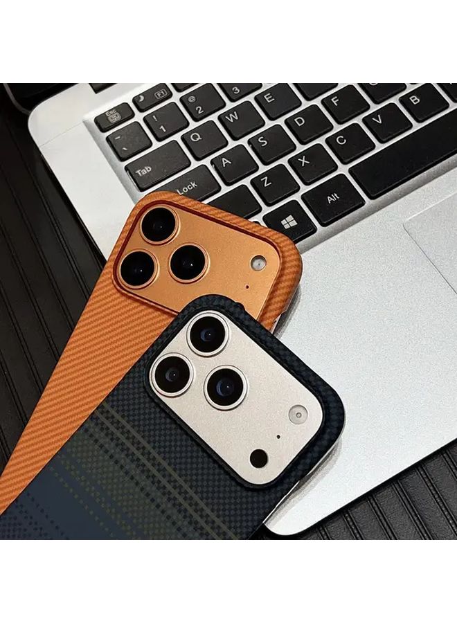 Generic Iphone Generic iPhone 17 Pro Max Case Triangle Golden Kevlar Magnetic Carbon ...