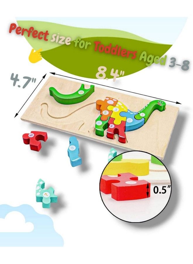 Generic - Wooden Toddler Puzzles For Kids Ages 35 Montessori Toys For 2 Year Old Wooden Puzzles For Toddlers 13 Years 2Pack Toddler Puzzle Toddler Toys 3D Jigsaw Puzzle Stem Toys For Toddlers - Image 1