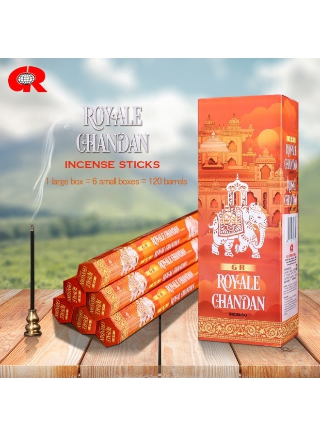 GR Handmade Royale Chandan Sandalwood Incense Sticks for Yoga Meditation Healing Soothing Prayer and Romance Atmosphere - Image 1