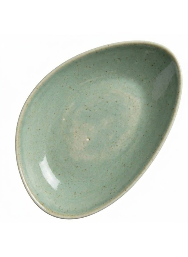 Ariane Premium Fine Porcelain Triangle Bowl 12cm Pattle Green - Image 1