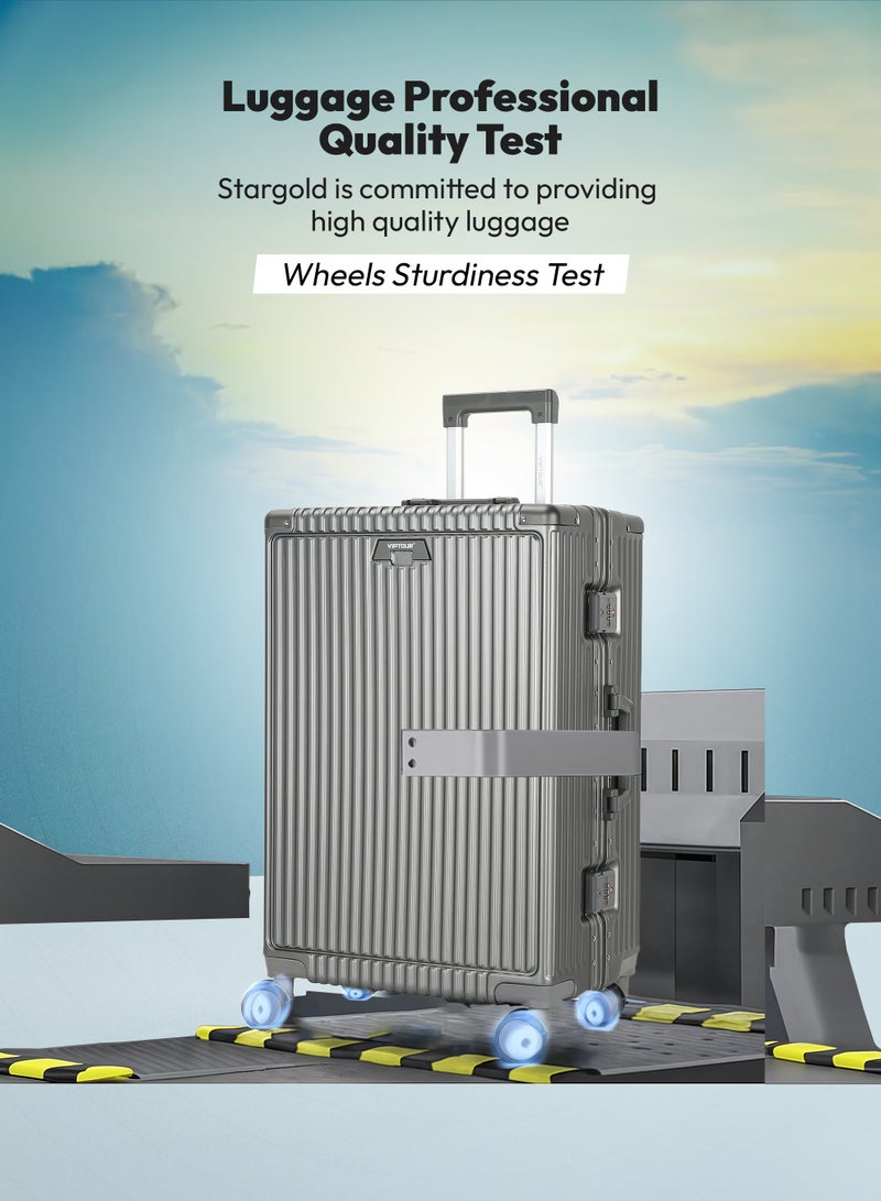 فيبتور مجموعة أمتعة PC صلبة بدون سحاب مكونة من 3 قطع حقيبة سفر قابلة للقفل TSA مقاس 20/25/29 بوصة - Image 2