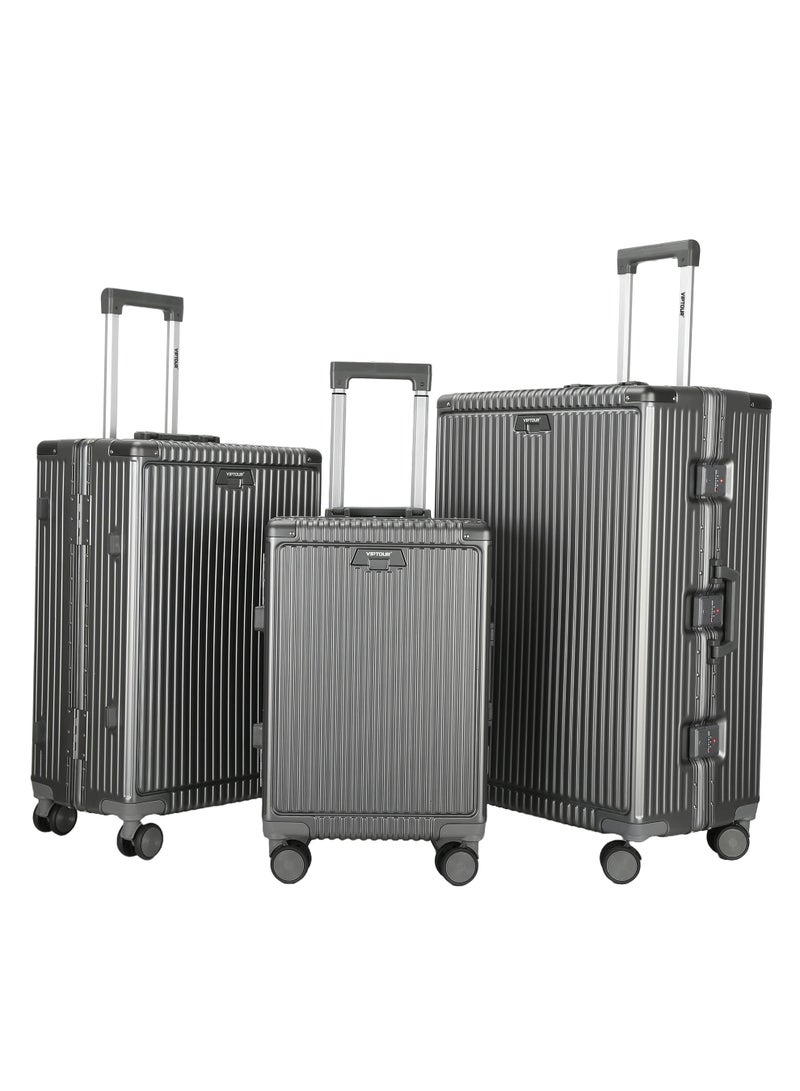 فيبتور مجموعة أمتعة PC صلبة بدون سحاب مكونة من 3 قطع حقيبة سفر قابلة للقفل TSA مقاس 20/25/29 بوصة - Image 1