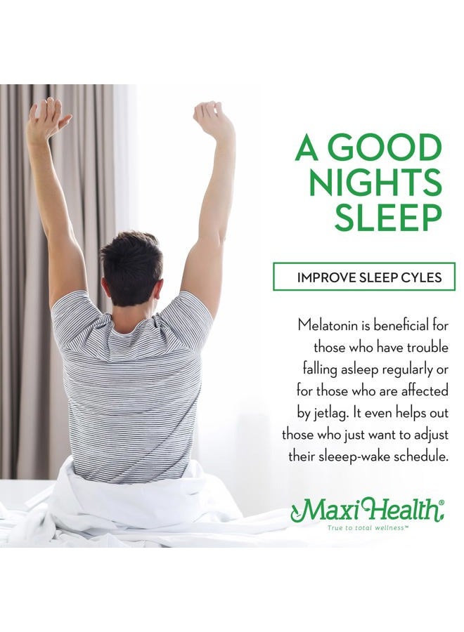 Maxi Health Extra-Strength Mel-O-Chew 3 MG Kosher Chewable Melatonin, Berry Flavor (200 Count) - Image 3