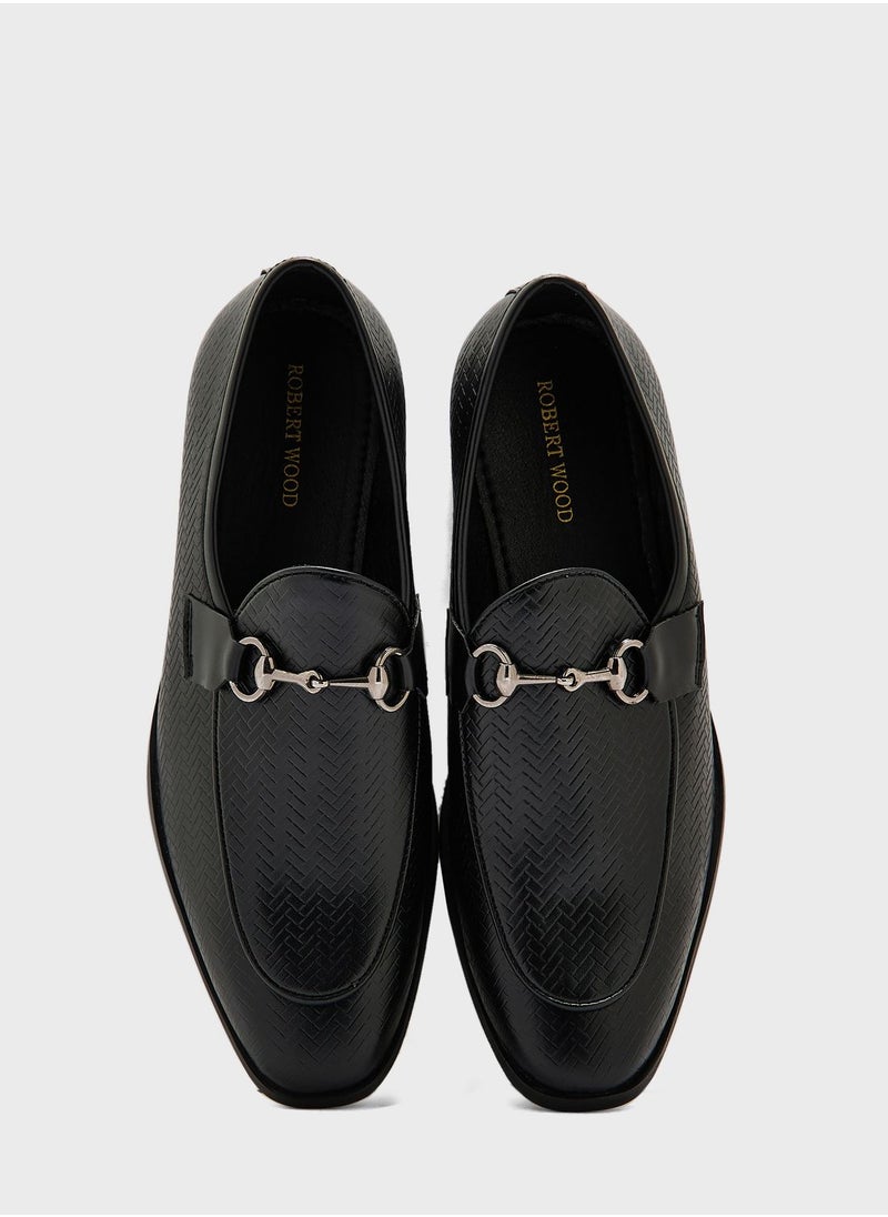 Robert Wood - Textured Formal Sli Ons - Image 1