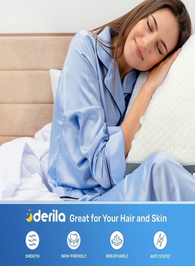 Derila Pillowcase | Designed to Keep Your Memory Foam Pillow Covered and Protected with This Crisp, Clean, White Pillowcase Made from Premium Materials - Image 3