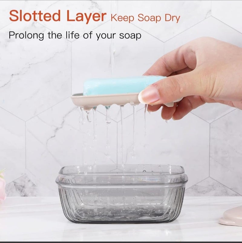 Ality Soap Holder 1 Pack, Travel Soap Container with Lid, Travel Size Toiletries, Portable Bar Soap Holder, Soap Box, Soap Dish for Traveling, Camping, Gym, Bathroom (Pack of 1) - Image 3