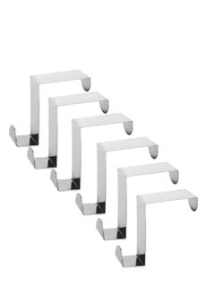 Excefore Bathroom Hook, Towels Over Door Hooks Over Door Hanger for Coat Stand, Towel, Clothes Coat Hooks for Bedroom, Clothes Hangers Helps for Tidy Rooms and Saves, 6PACK  - Image 1