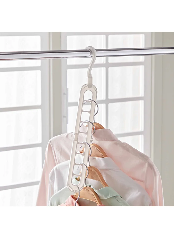 Home Box Vega 9-Slot Space Saving Hanger 42 x 23 x 0.7 cm