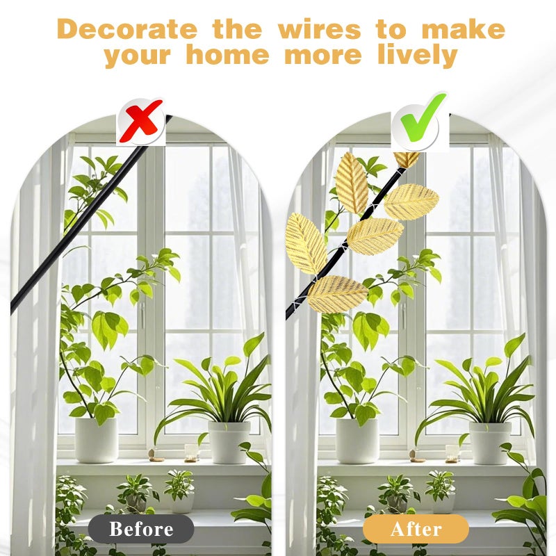 Bruislard 200 Pcs Golden Artificial Leaves with Stems DIY Corsage Single Leaf Crafts Gold Floral Accents Silk Leaf Artificial Leaves for Wedding Party Home Decor Flower Bouquet - Image 4