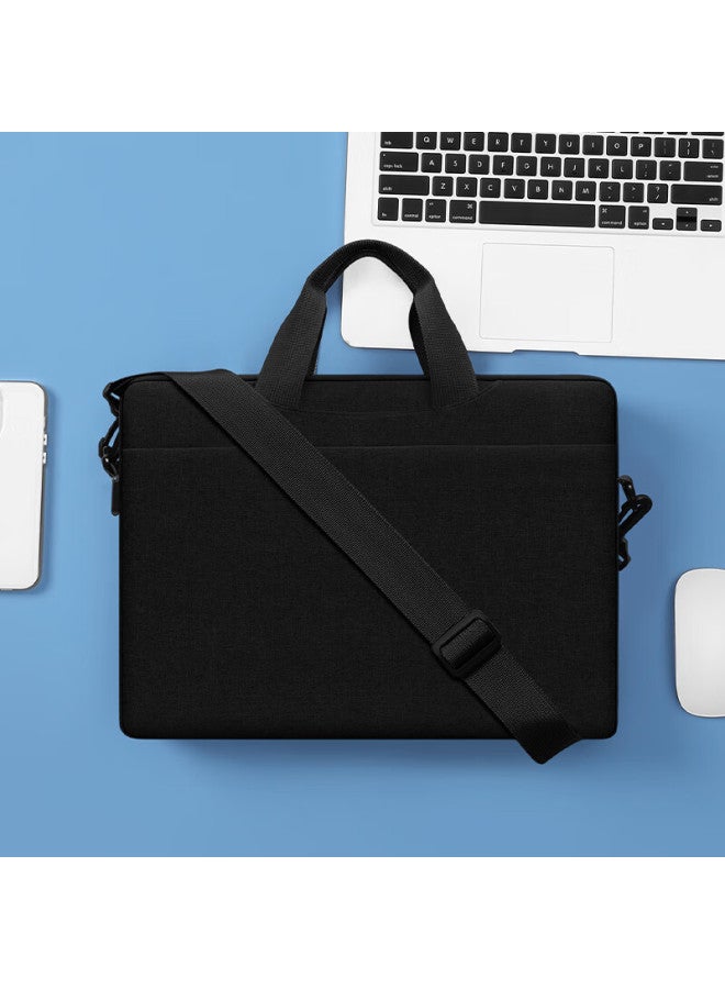Bubm Laptop Bag Travel Storage Bag For Apple Huawei Lenovo Xiaoxin Savior Thickened And Fleece-lined Doent Bag Black 13-14 Inch - Image 2