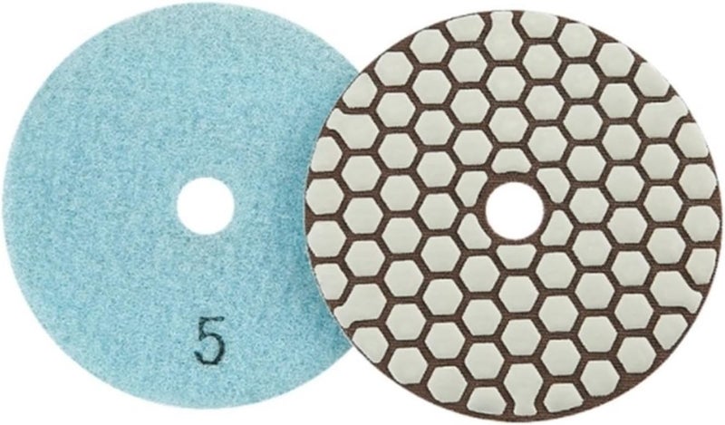 Bench Grinder Buffing Wheel, 1pc 7pcs Diamond Resin Bond Dry Polishing Pad 4"/100mm Grit #50-#3000 Granite Marble Stone Flexible Sanding Polisher Disc(2000 1pcs) - Image 1