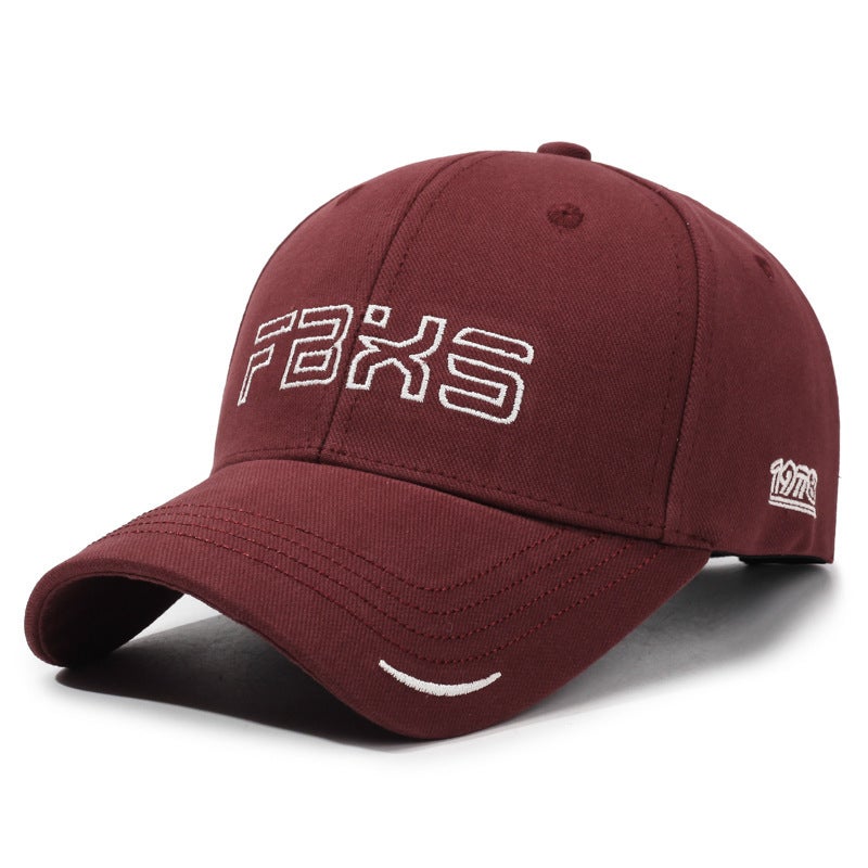 Letter Cap Unisex Outdoor Sports Distressed Sunshade Baseball Hat - Image 1