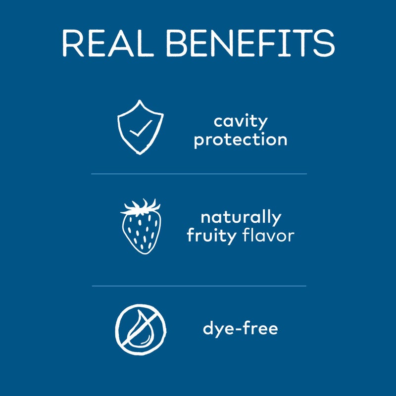 Tom's of Maine Anticavity Fluoride Children's Toothpaste, Kids Toothpaste, Natural Toothpaste, Silly Strawberry, 4.2 Ounce , 3 Count (Pack of 1) - Image 2