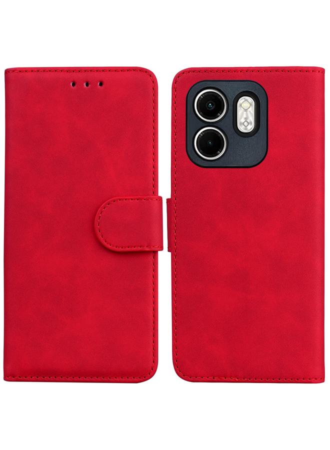The Bros Phone Case For Infinix Hot 50i / Smart 9 Skin Feel Pure Color Flip Leather Phone Phone Case - Image 1