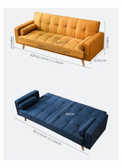 Generic Elevate Your Living Space with our Light Luxury Fabric Sofa Bed Sectional and Square Ottoman Set  - Image 3