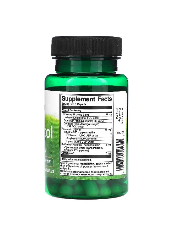 Swanson, Digestitol with Enzymes & Bioperine, 60 Capsules (Packaging may vary) - Image 2