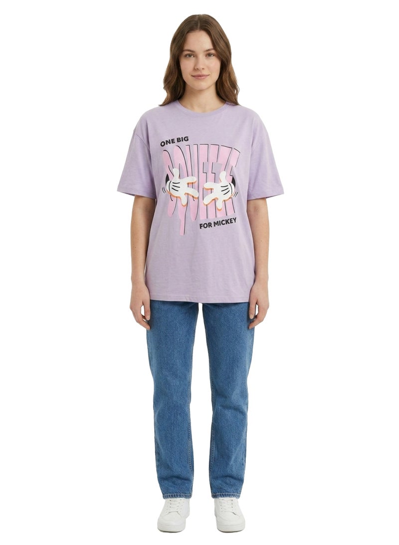 Disney “Mickey Power” Women’s Oversized Drop Shoulder T-Shirt - Image 3
