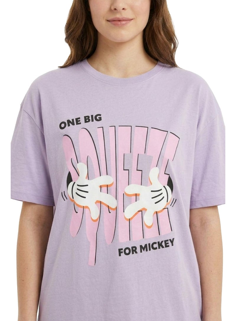 Disney “Mickey Power” Women’s Oversized Drop Shoulder T-Shirt - Image 4