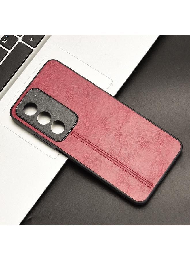 اس-توب جراب لهاتف OPPO A3 Pro، غطاء خلفي بخياطة بنمط بقرة هندية - Image 2